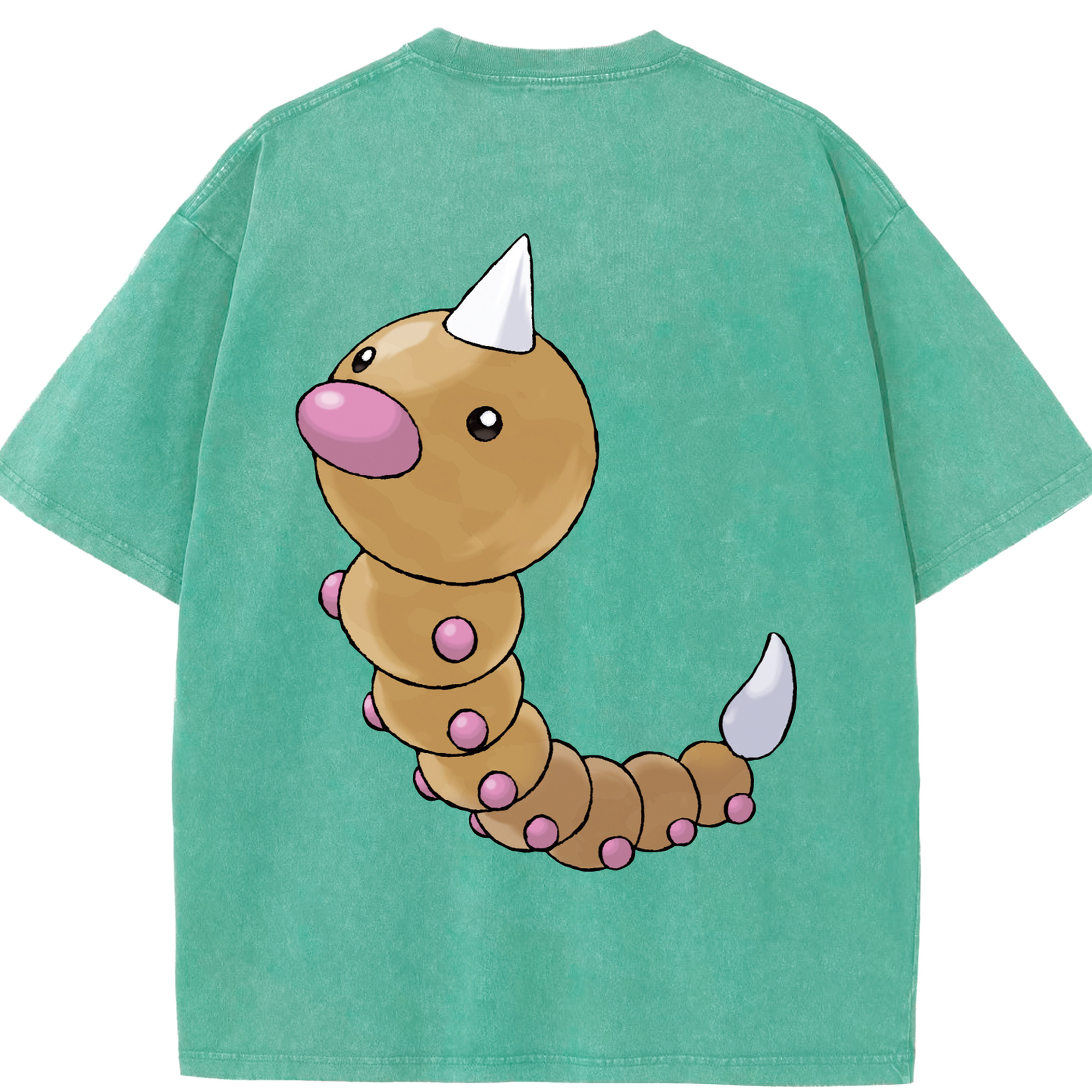 （画像用） ポケットモンスター Pokémon 綿100% ヴィンテージ風 半袖Tシャツ（背面プリント）